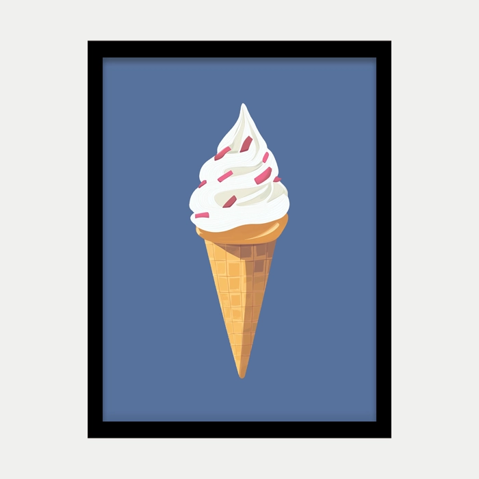 قاب عکس دکوراتیو طرح بستنی 🍦