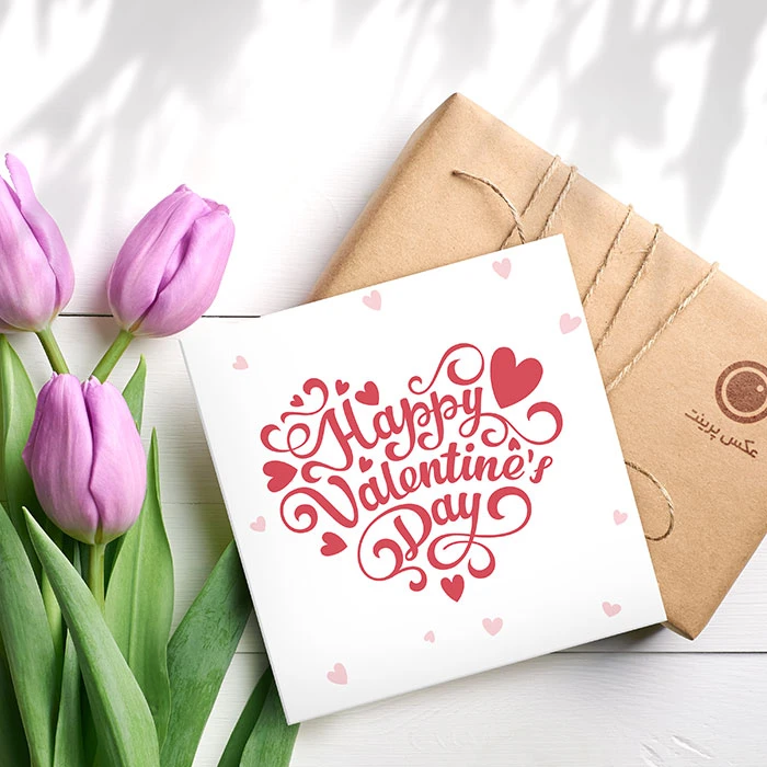 کارت پستال عاشقانه قلبهای ولنتاین